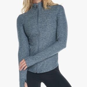 Kyodan Women's Gray Long-Sleeved Zip-Up Top - Size M